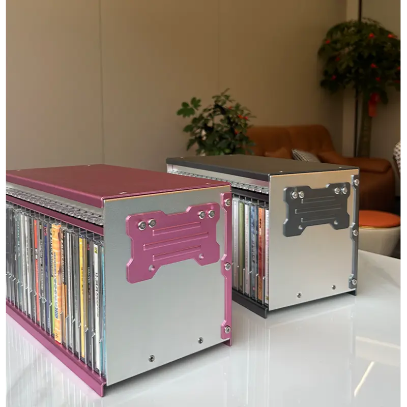 Caixa de armazenamento de CD de metal